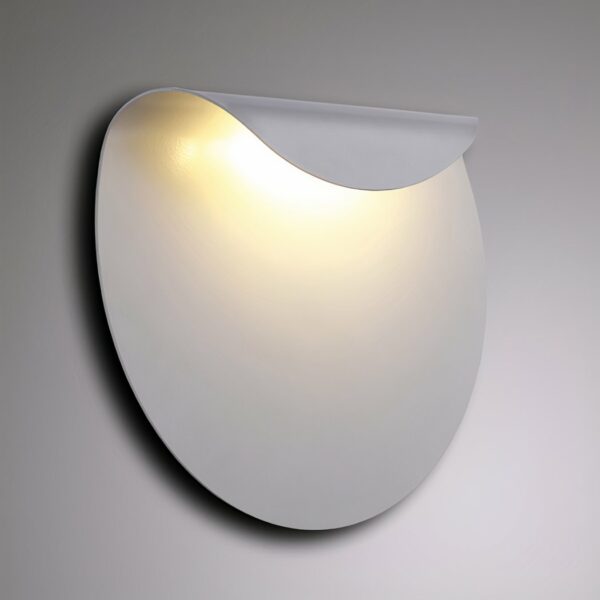 Minimalist white wall light