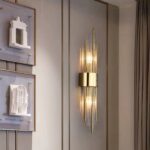 Modern gold wall light