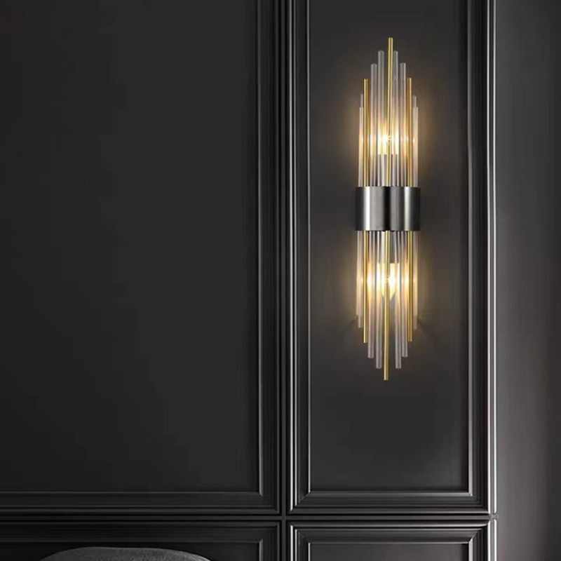 Modern gold wall light