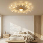 Modern LED ceiling light, metal, fireworks