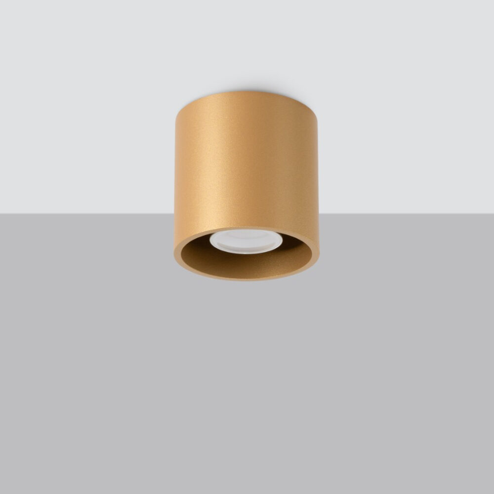 Contemporary gold ceiling light