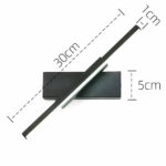 Dimension diagram of the bar wall light showing 30, 5 and 1 cm