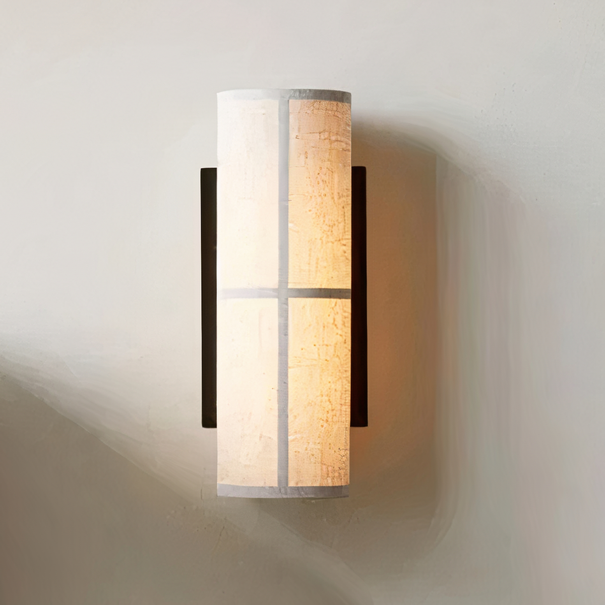 IMG_12_05_25_applique_murale_tissu_style_japandi_0.jpg.jpg White fabric cylinder wall light with a black cross bar frame
