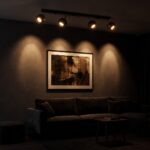Ceiling light, bar with 4 adjustable ball spots