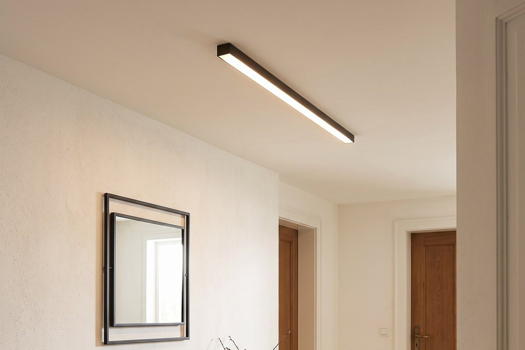 LED batten ceiling light, 67 cm, 3 finishes