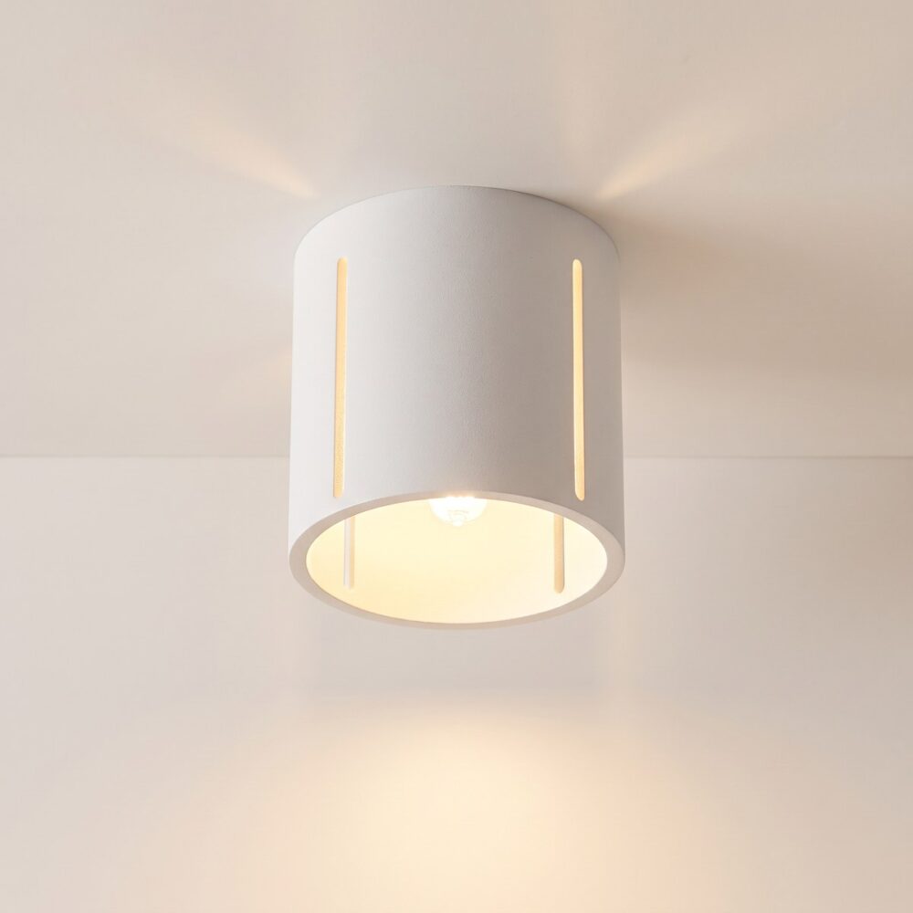 Minimalist round openwork aluminium ceiling spot