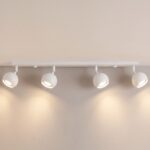 Ceiling light, bar with 4 adjustable ball spots