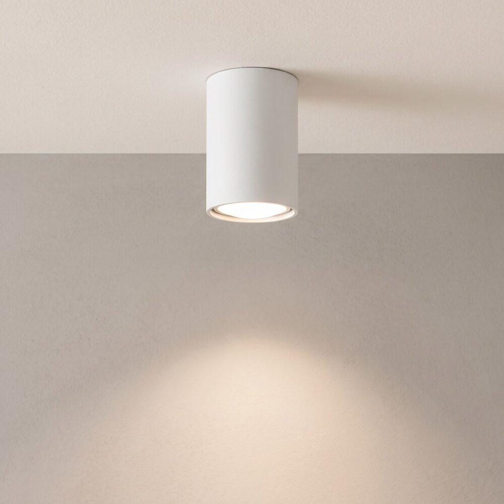 Metal tube ceiling spotlight, 10 cm