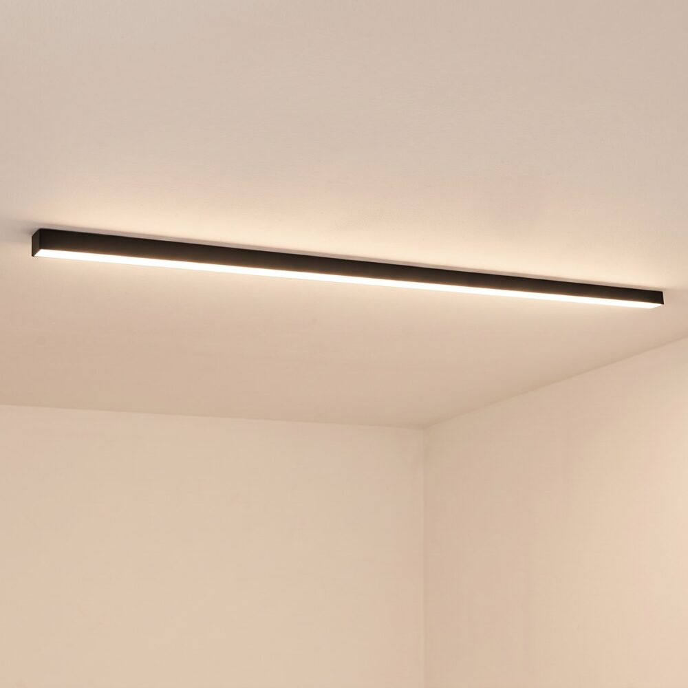 LED batten ceiling light, 118 cm, 3 finishes