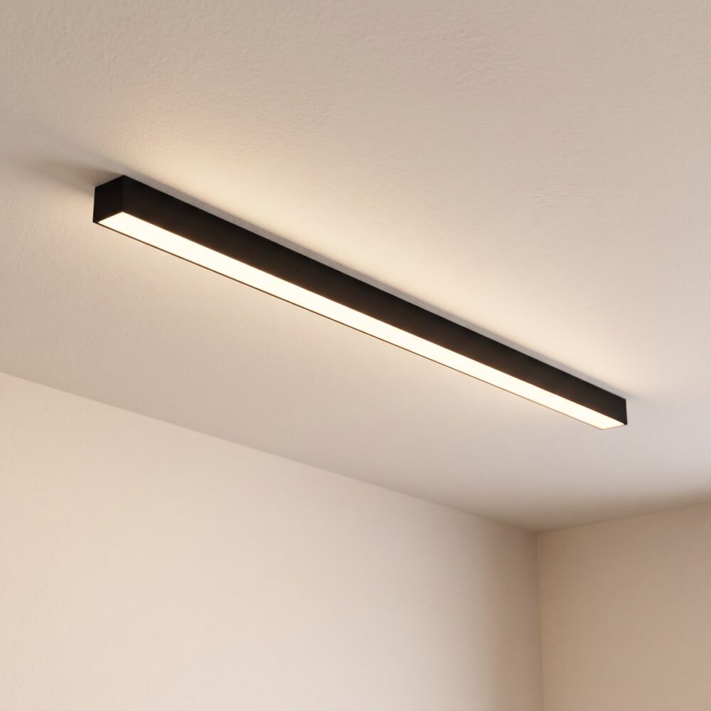 LED batten ceiling light, 150 cm, 3 finishes