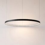 LED ring chandelier, 110 cm, 3 finishes