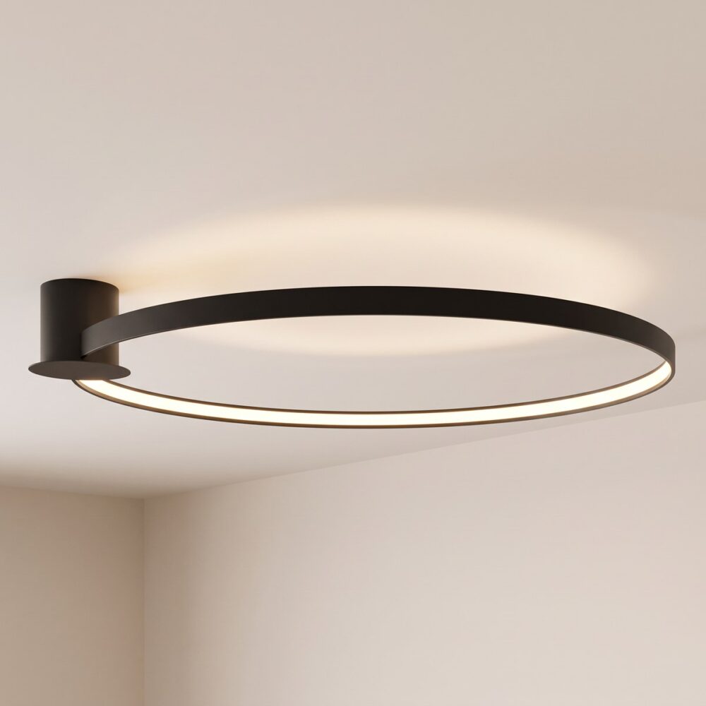 LED ring ceiling light, 110 cm, 3 finishes