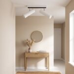 Ceiling light with 2 adjustable cylinder spots
