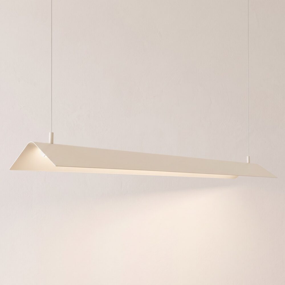 Folded metal LED kitchen island pendant light
